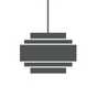 Lamp shades icon.
