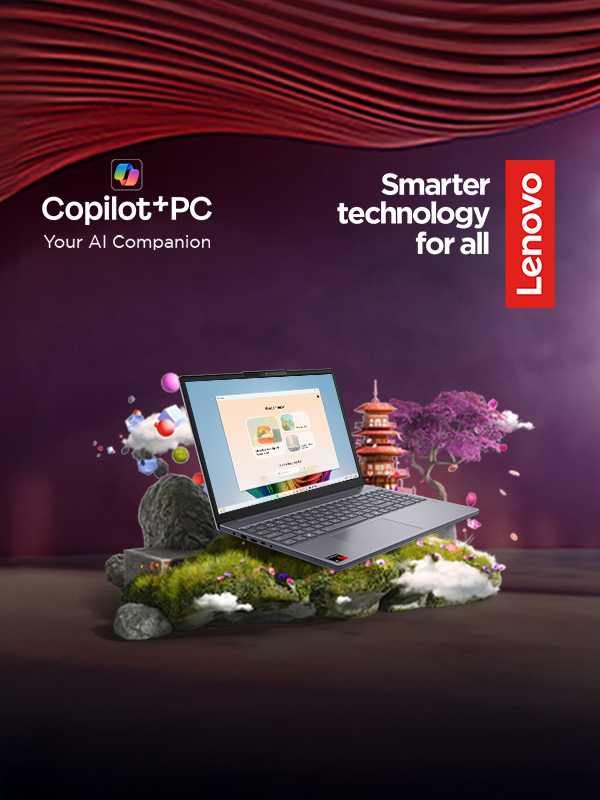 £100 off Lenovo Co Pilot+ PCs. The fastest, most intelligent Windows PCs ever.