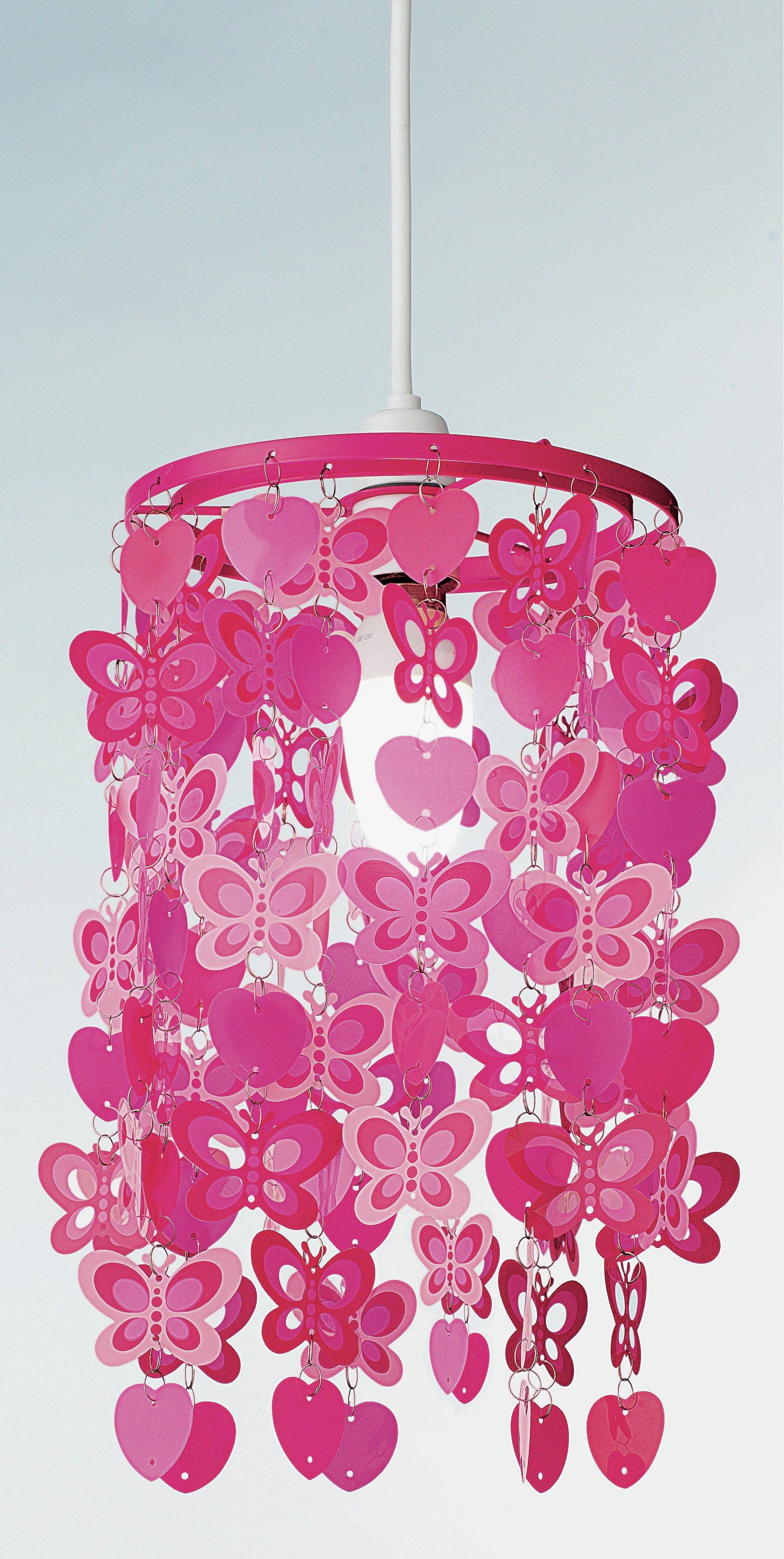 Buy Argos Home Spotted Butterfly Pink Light Shade Lamp shades Argos