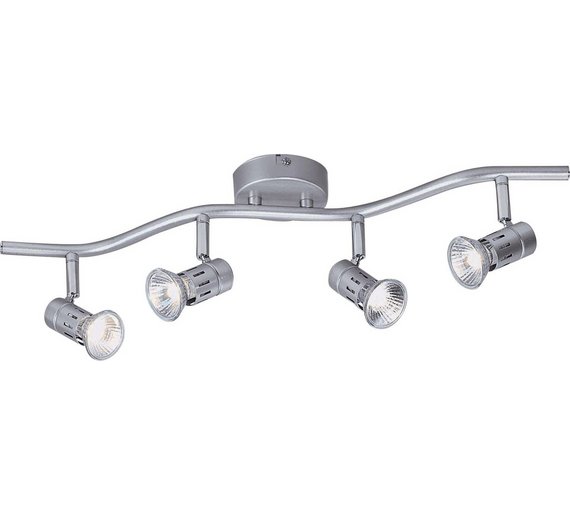 Buy HOME Asber 4 Light Wave Ceiling Fitting Silver at Argos.co.uk