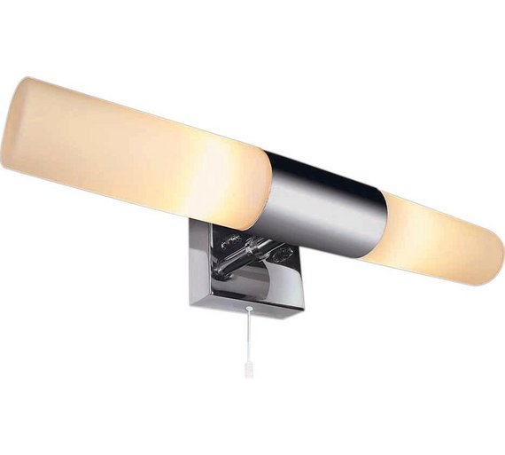 Buy HOME Bathroom Halogen 2 Light Wall Fitting Silver at Argos.co.uk