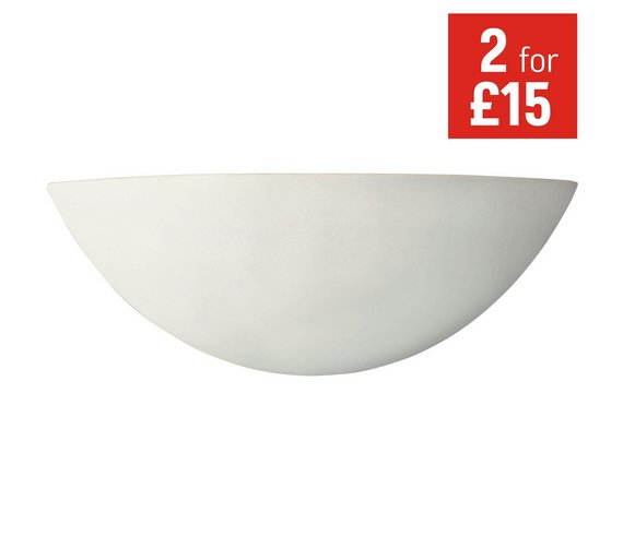 Buy HOME Mars Ceramic Wall Light White at Argos.co.uk Your Online
