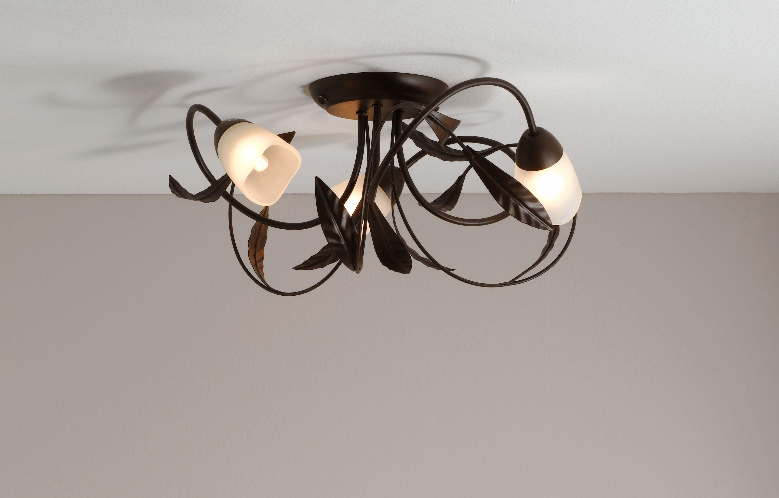 HOME - Elana 3 Light Semi Flush Ceiling Fitting - Chocolate Review