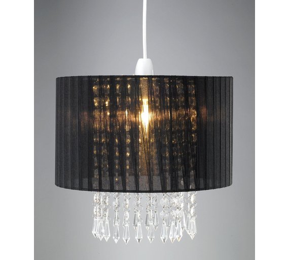 Buy Collection Grazia Voile Droplets Shade Black at Argos.co.uk