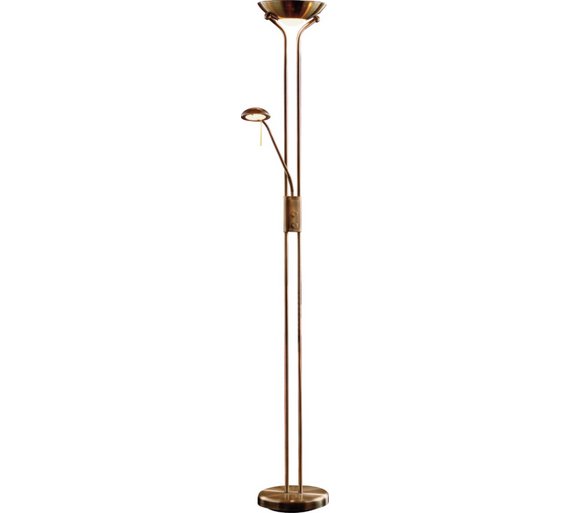 Buy HOME Father and Child Uplighter Floor Lamp Antique Brass at Argos