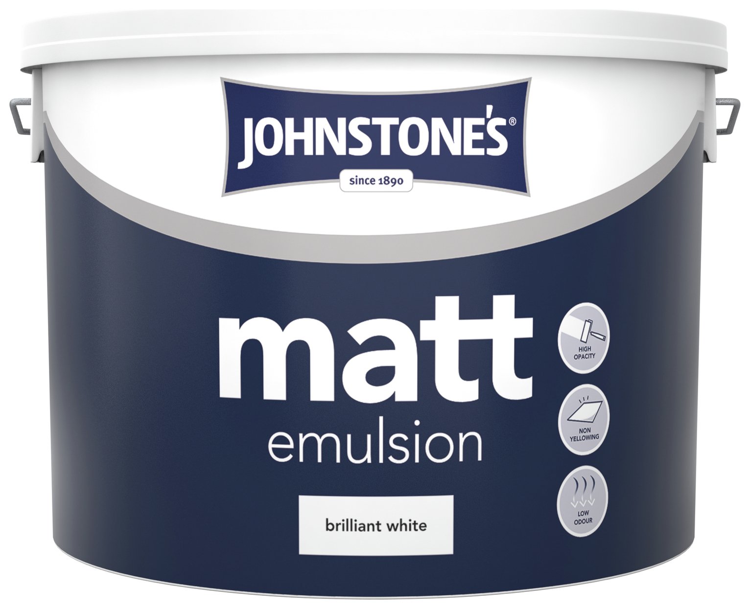 Johnstone's Brilliant White Vinyl Matt Emulsion 10L.