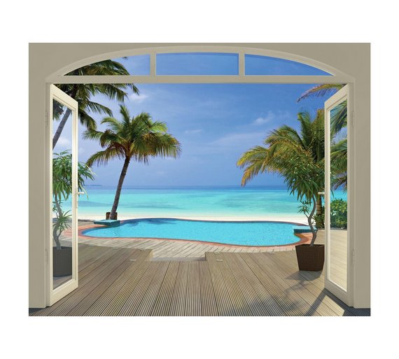 Buy Walltastic Paradise Beach Wallpaper Mural at Argos.co.uk Your Online Shop for Murals and