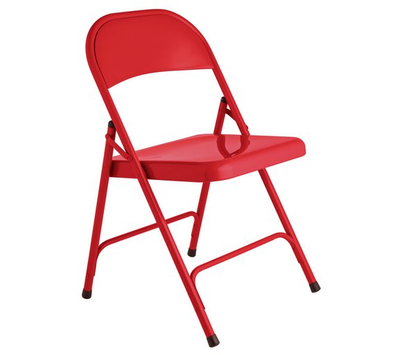 Buy Habitat Macadam Metal Folding Chair - Red at Argos.co.uk - Your