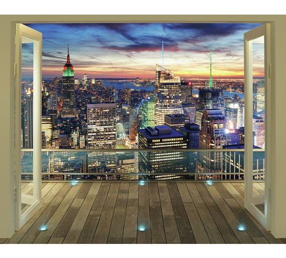 Buy Walltastic New York City Skyline Wallpaper Mural at Argos.co.uk Your Online Shop for