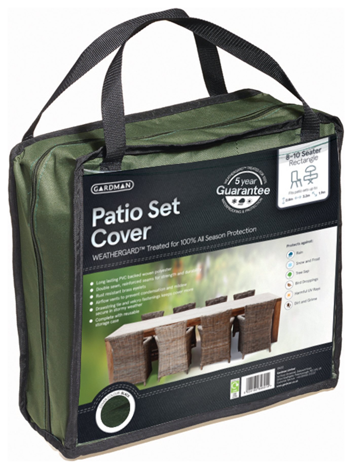 Gardman - Rectangular - 8 to 10 Seater Patio Set Cover Review