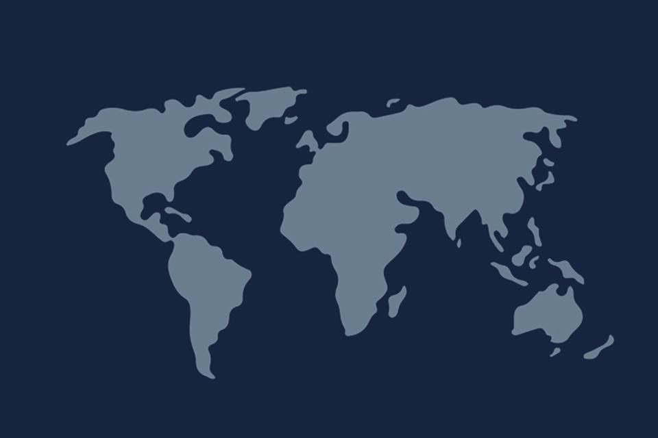 World map.