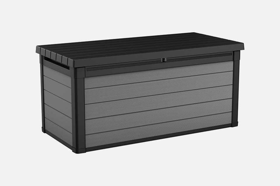 Keter Premier 570L Outdoor Garden Storage Box - Grey.