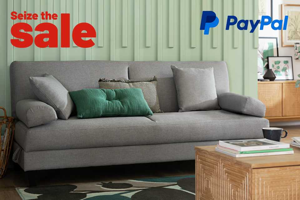 Seize the sale. Save up to 50% off on selected home and furniture with 0% interest and other finance options available.
