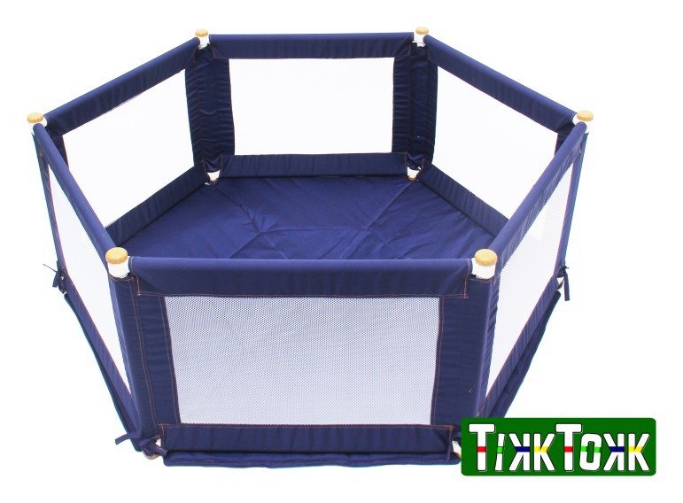 Children's Blue Playpen Pokano Fabric Playpen - Blue