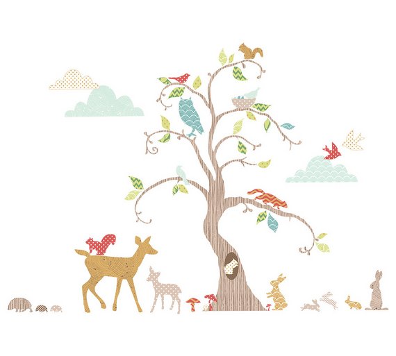 Buy FunToSee Woodland Tree Room Decor Kit at Argos.co.uk Your Online Shop for Murals and wall