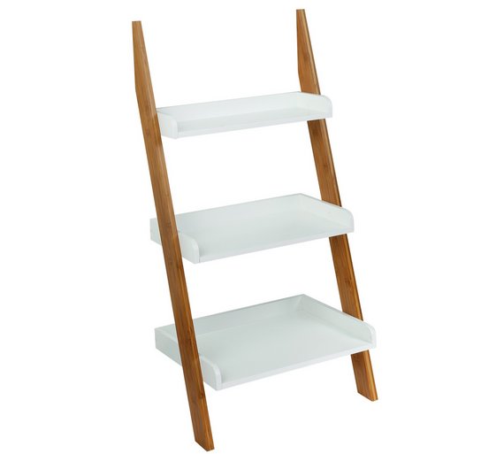 Buy Collection 3 Tier Bamboo Ladder Shelf Unit Two Tone at Argos.co