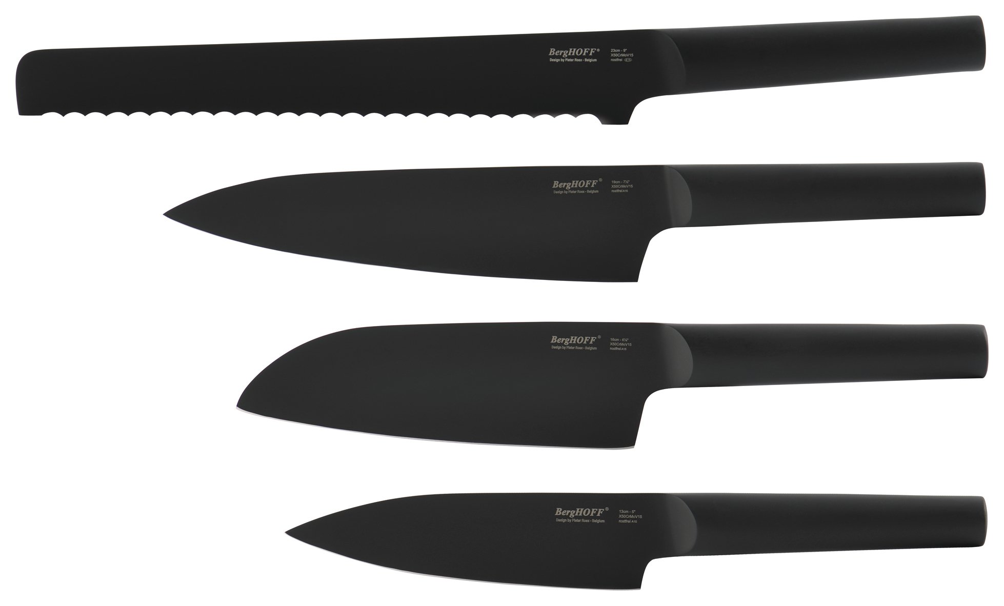 Buy BergHOFF Ron All Black 4 Piece Knife Set at Argos.co.uk Your