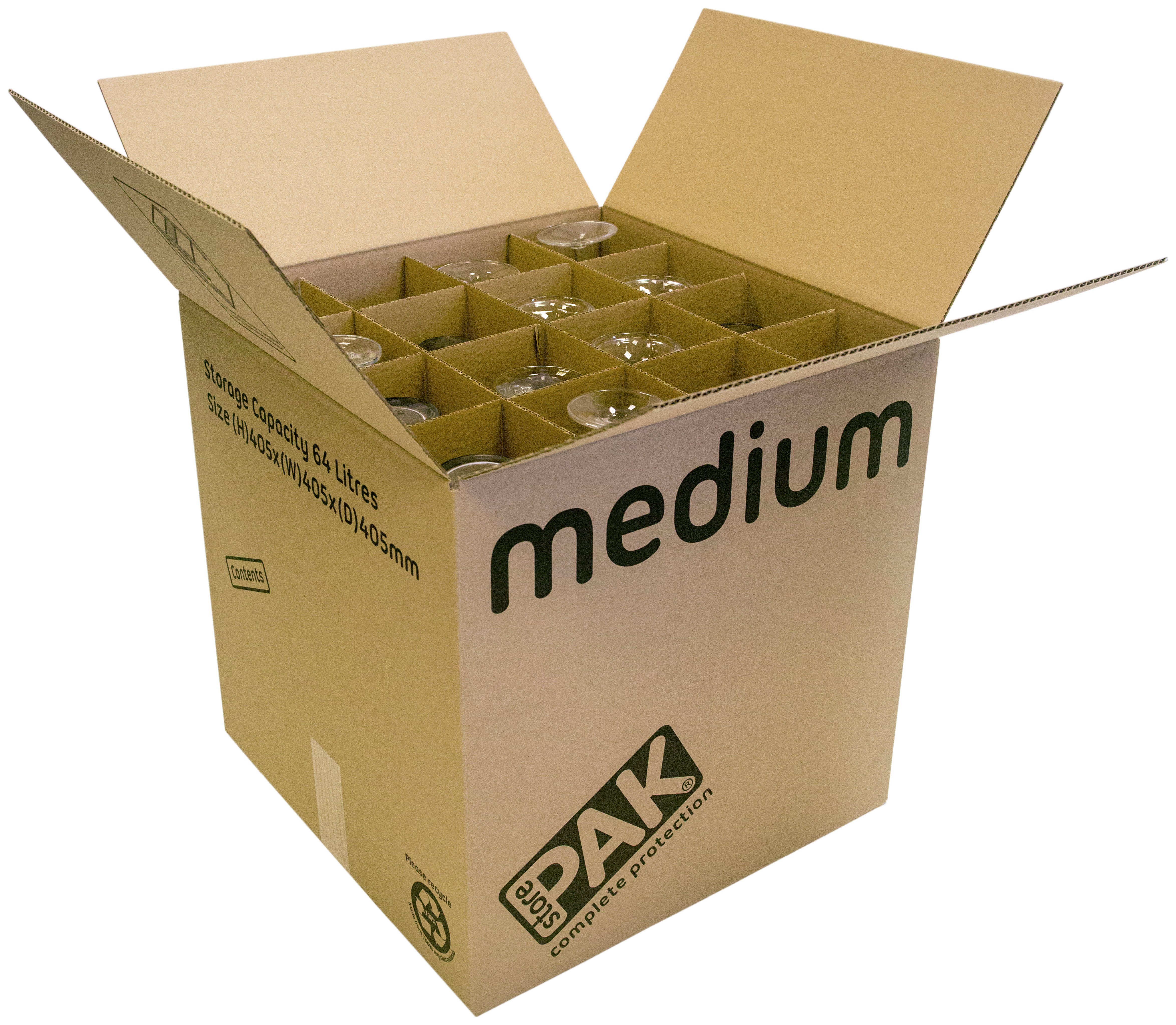 Storepak Glass Moving Cardboard Box with 32 Cell Division. Review