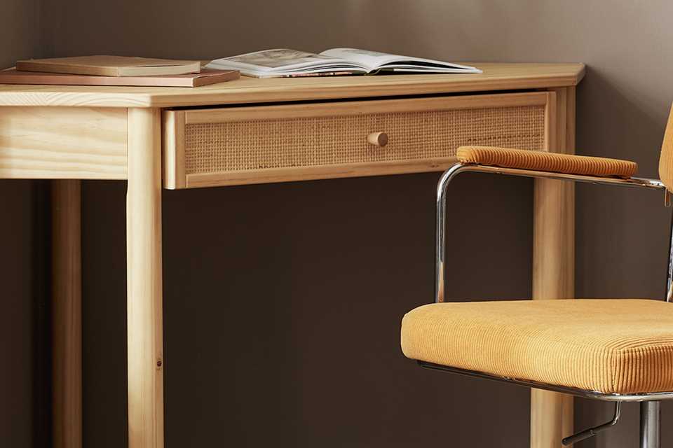 Habitat Ezra Fabric Office Chair - Yellow.