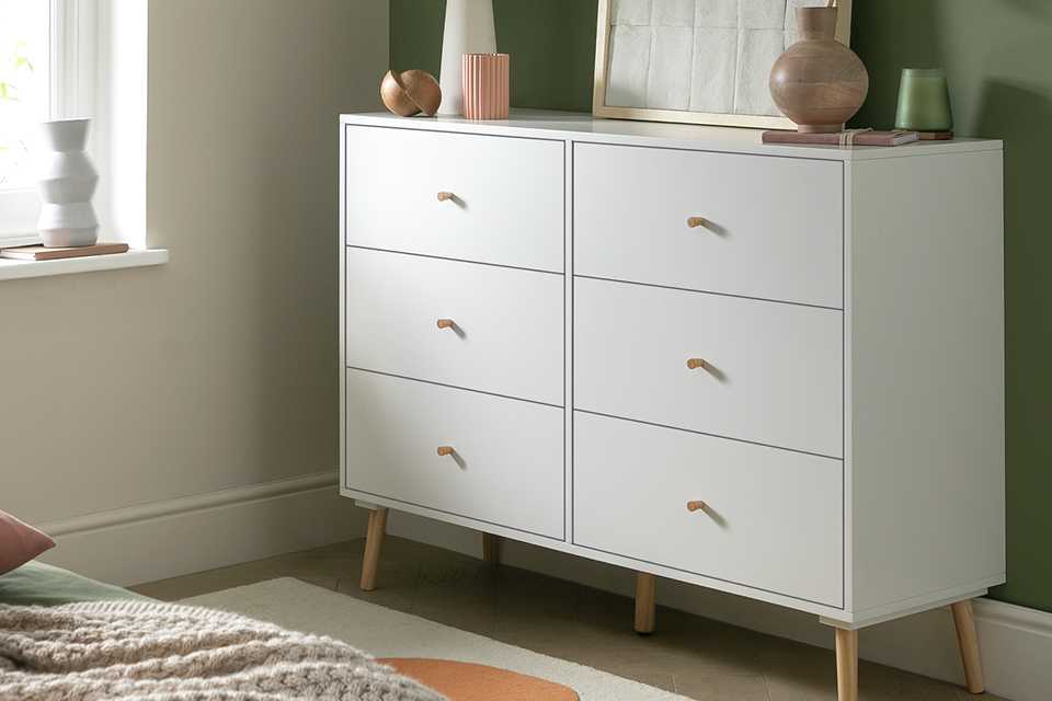 Habitat Otto 6 Drawer Chest - White.