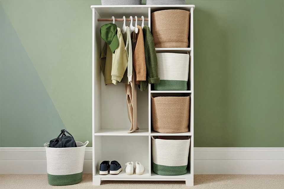 Great Little Trading Company Rope Storage Basket - Green.