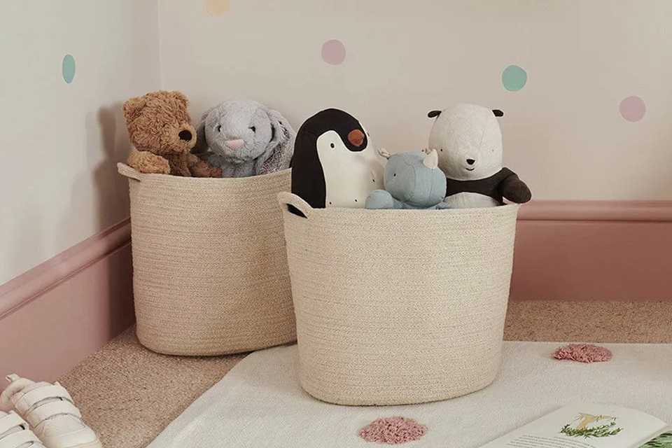 Great Little Trading Company Rope Storage Basket - Ivory.