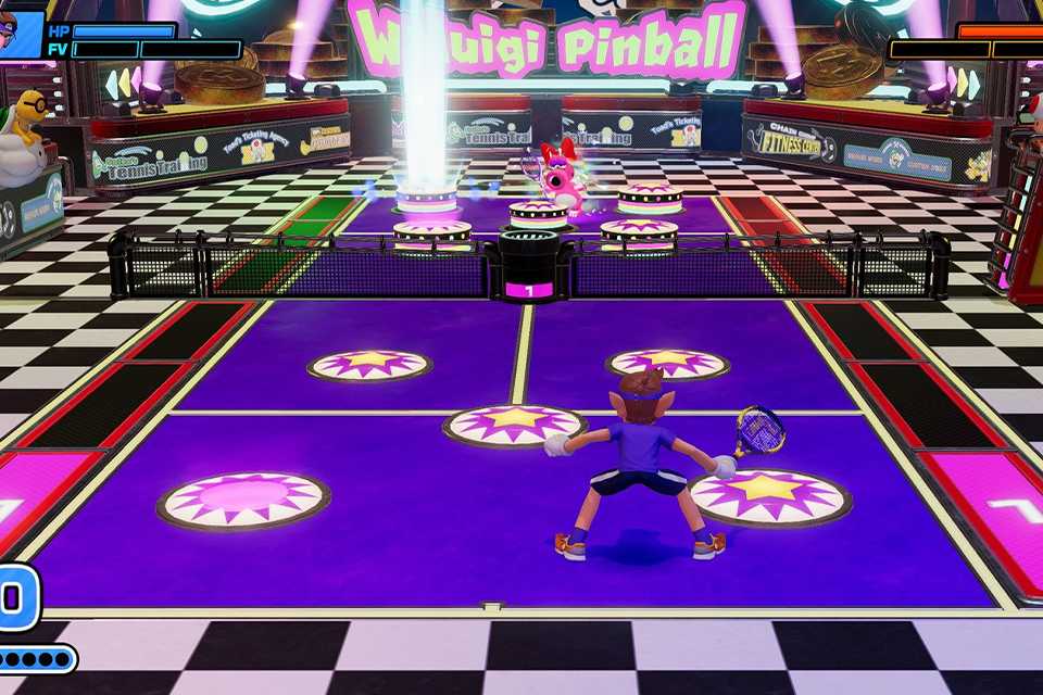 A screengrab from Mario Tennis Fever Nintendo Switch 2 Game.