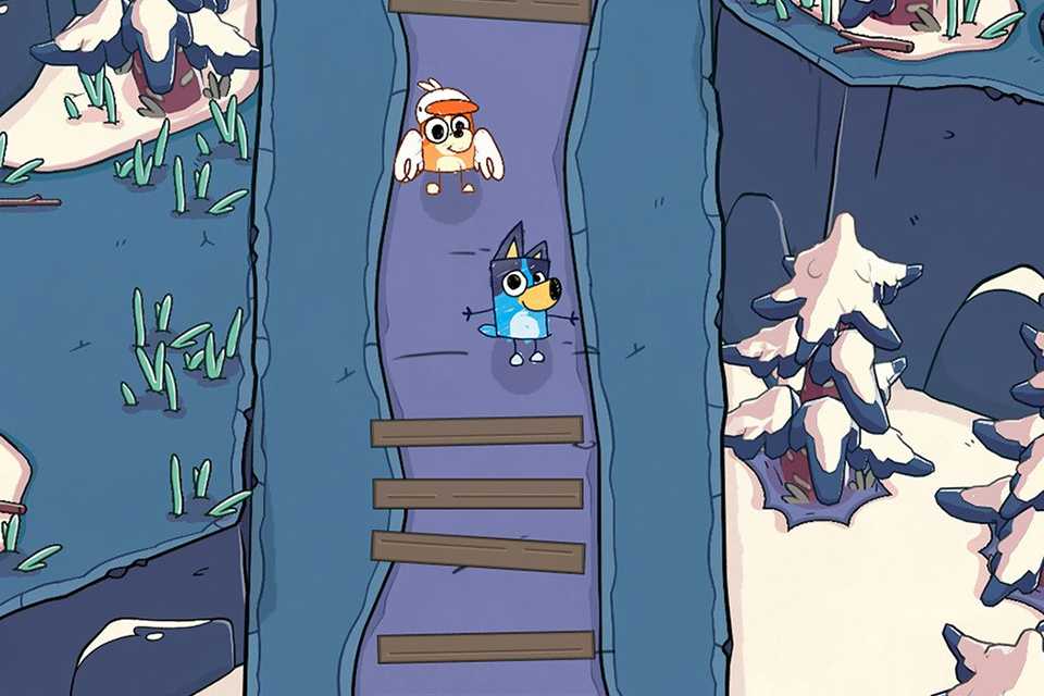 A screengrab from Bluey's Quest for The Gold Pen Switch 2 Game.