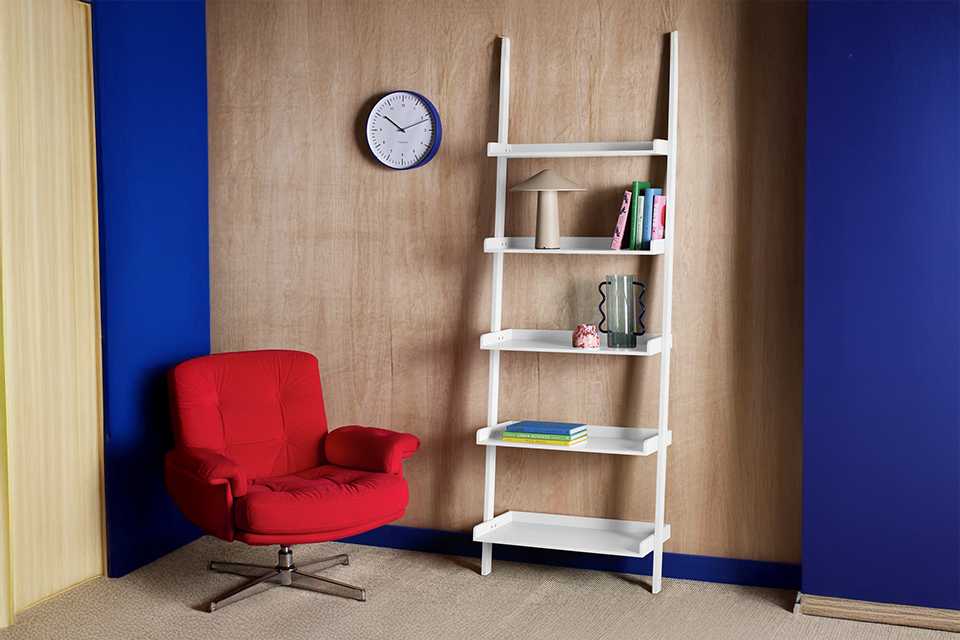 Habitat Jessi 5 Shelves Wide Bookcase - White.