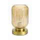Argos Home Tall Glass Battery Powered Table Lamp - Amber.