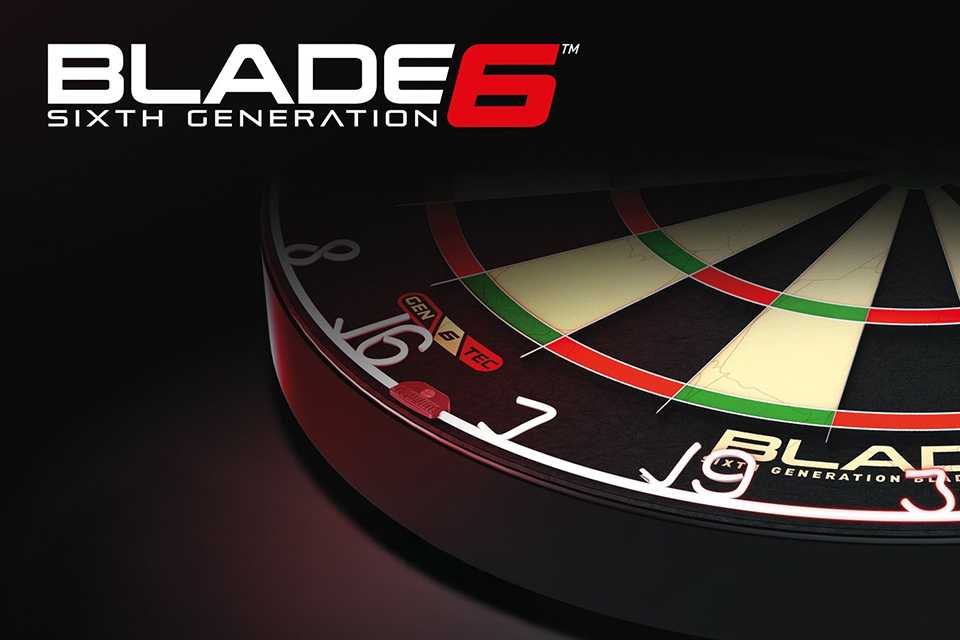 Winmau Blade 6 professional dartboard.