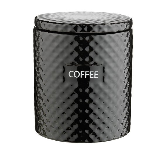 Buy Heart of House Set of 3 Textured Ceramic Storage Jars Black at