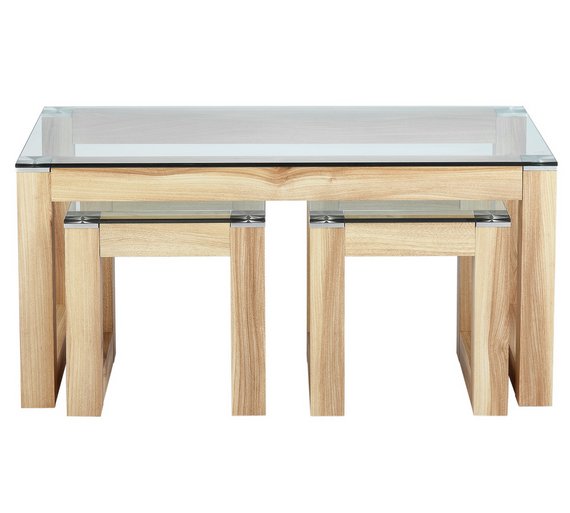 Buy Hygena Cubic Coffee Table Set with 2 Side Tables at Argos.co.uk