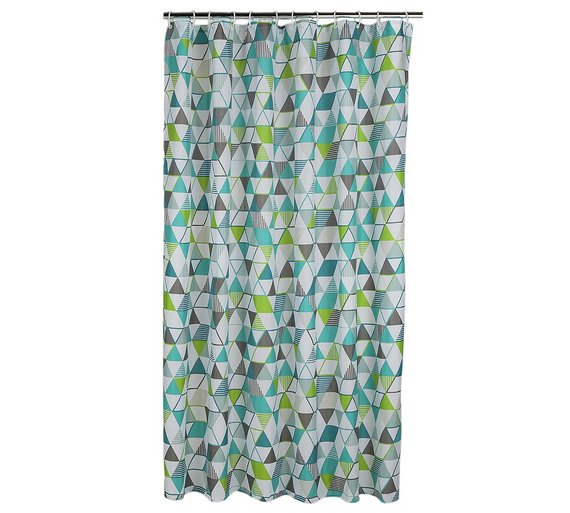 Buy ColourMatch Shower Curtain Geometric at Argos.co.uk Your Online