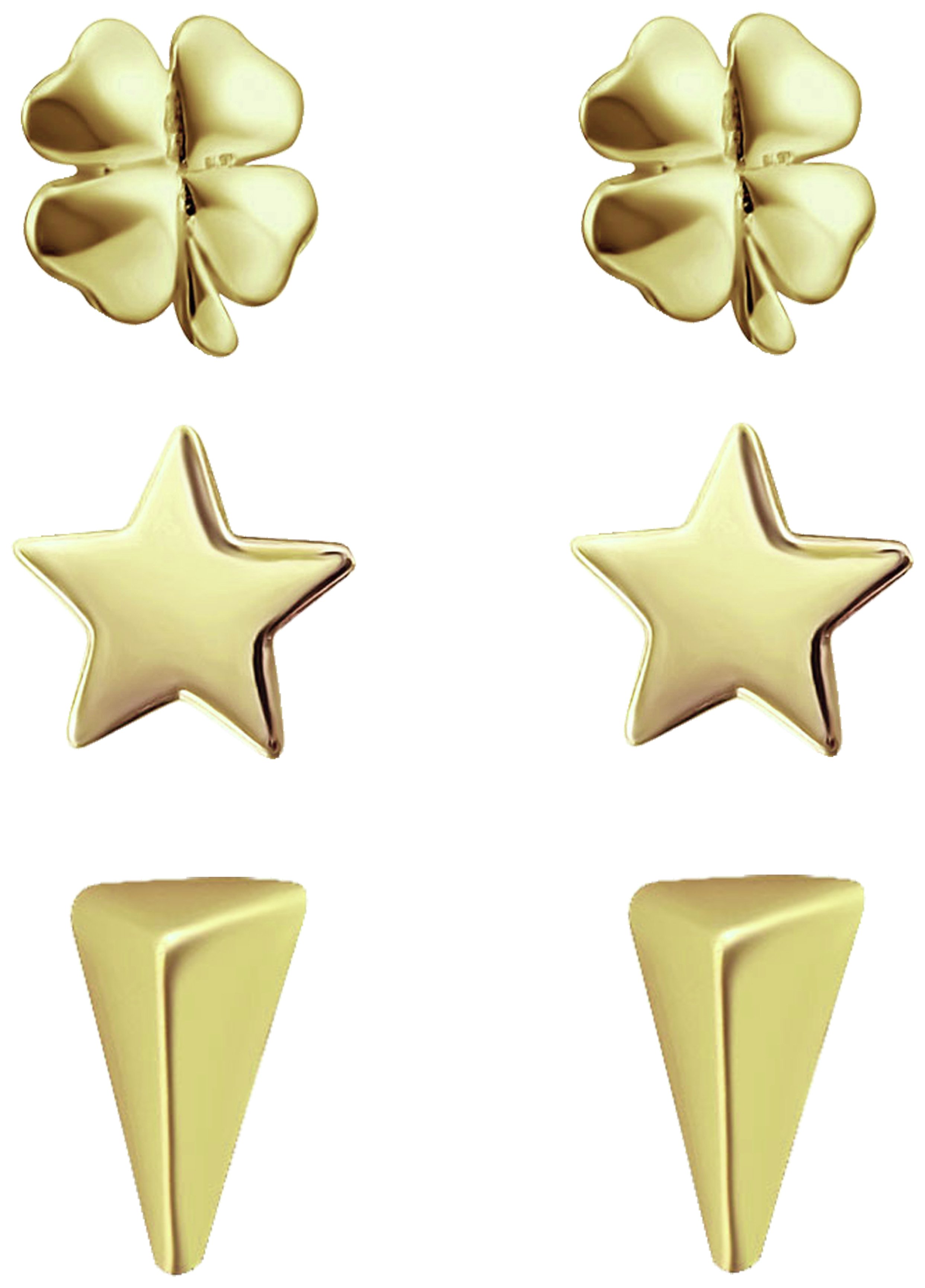 Link Up Gold Plated Silver Stud Earrings review