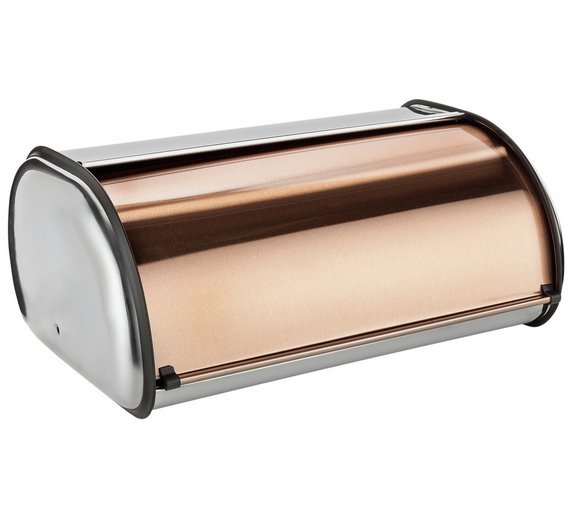 Buy Addis Roll Top Bread Bin Stainless Steel and Copper at Argos.co