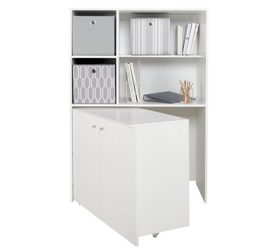 Buy HOME Calgary Hideaway Corner Desk White at Argos.co.uk Your