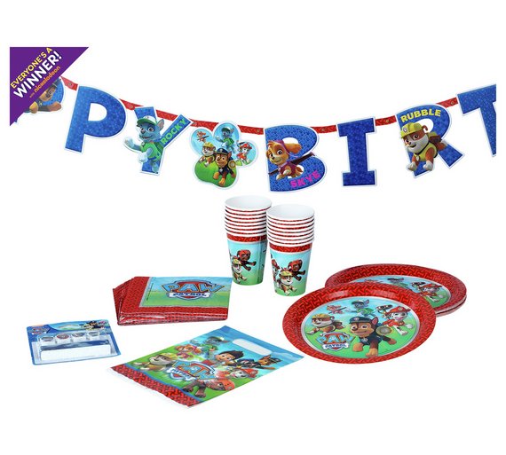 Buy Nickelodeon Paw Patrol Party Pack for 16 Guests at Argos.co.uk