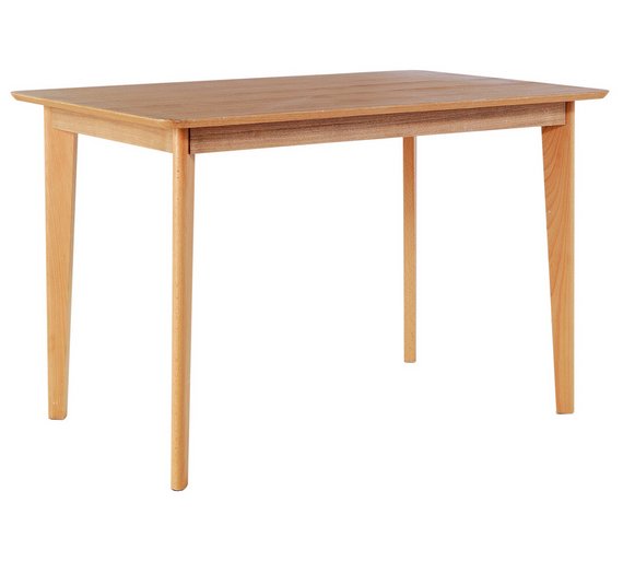 Buy Hygena Retro Dining Table & 4 ChairsSolid Beech/Ash Veneer at