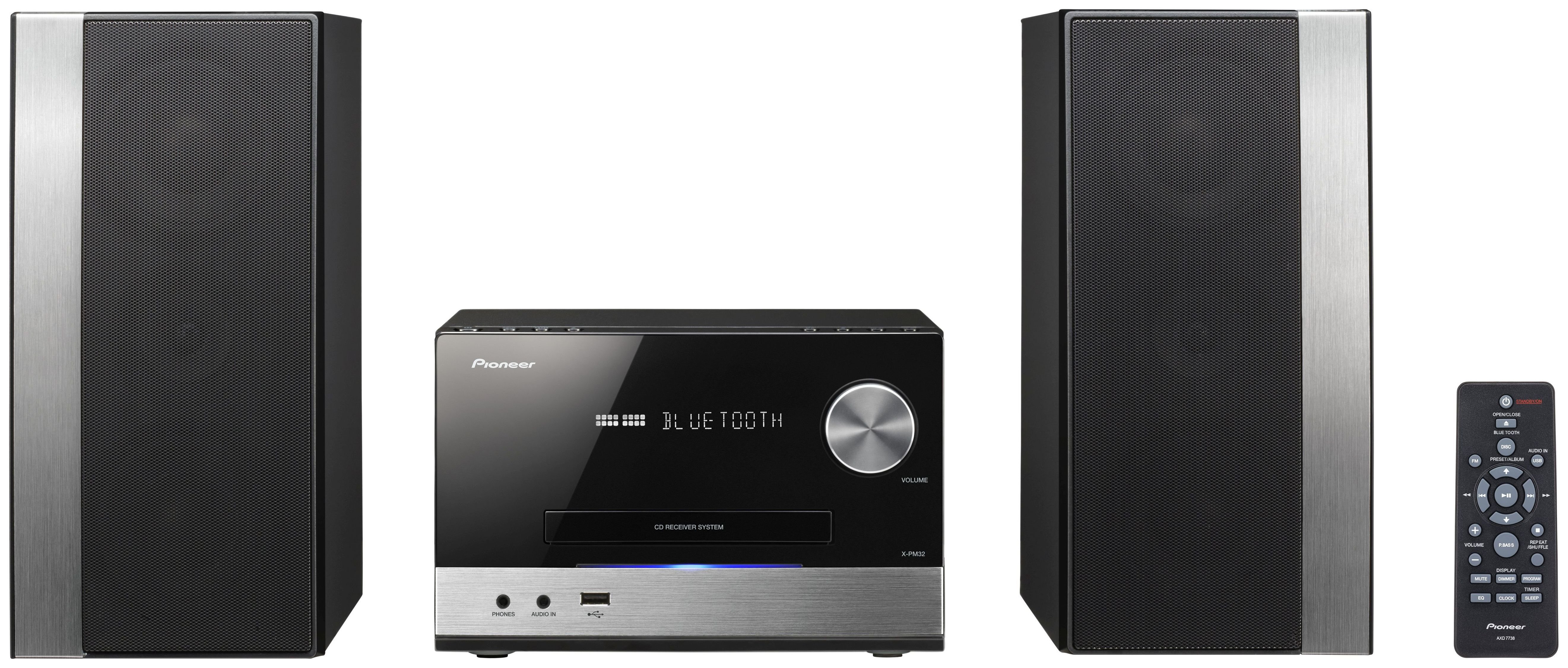 Pioneer X-PM32 Bluetooth Micro Hi-Fi System with USB - Black Review ...