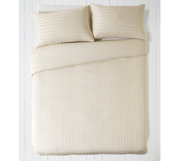 Buy Collection Bella Sateen Champagne Bedding Set Kingsize at Argos