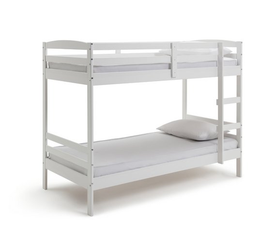 Buy HOME Josie Shorty Bunk Bed with 2 Elliott Mattresses White at Argos.co.uk Your Online