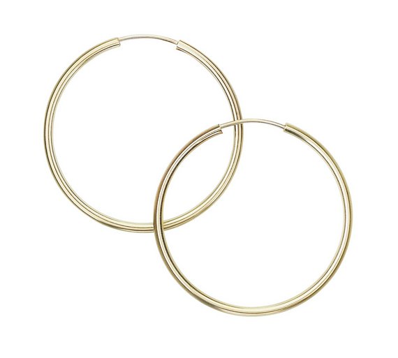 argos rose gold hoop earrings