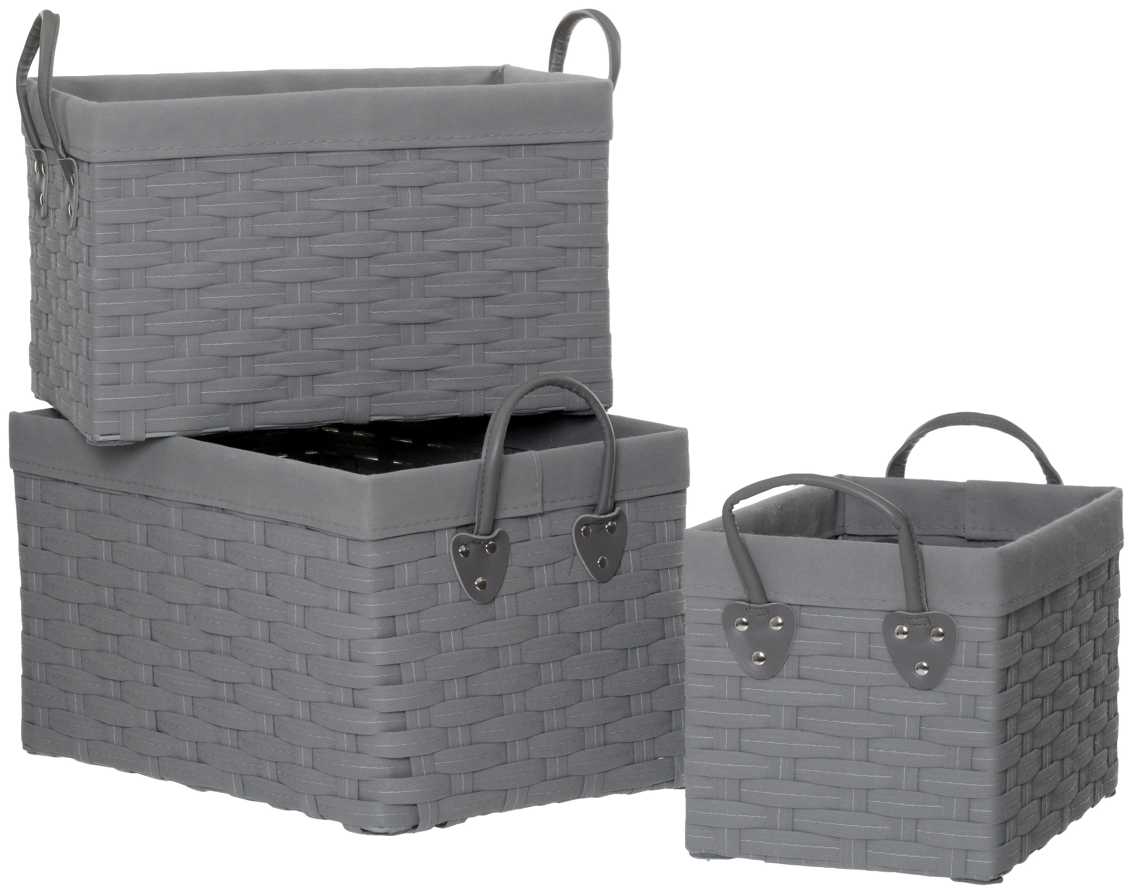 Premier Housewares Lida Set of 3 Rectangular Storage Baskets Review