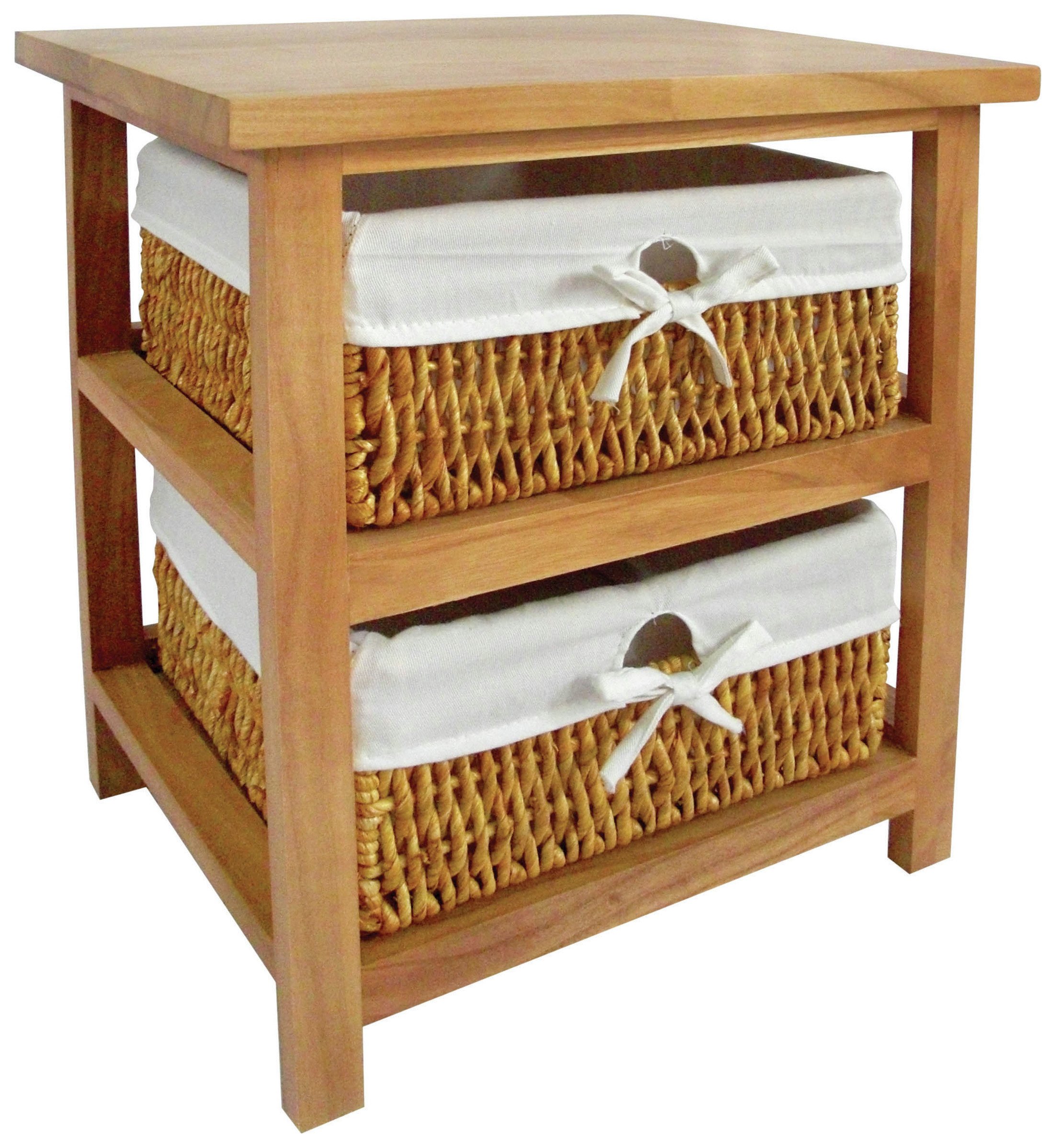 Premier Housewares Wood Storage Unit with 2 Maize Baskets Review