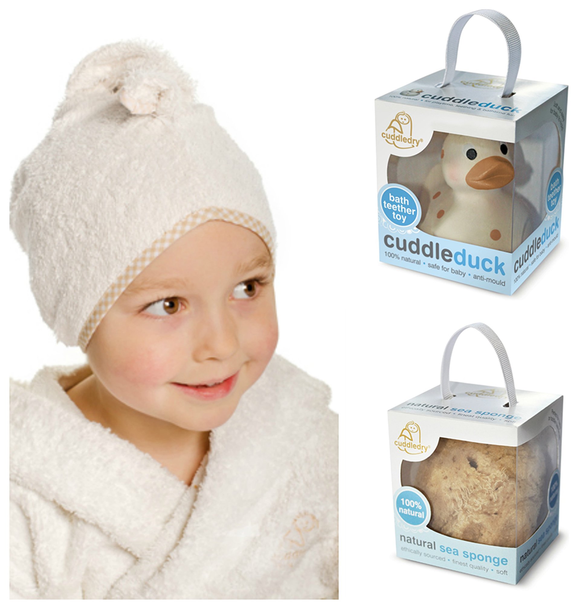 Cuddledry Cuddletwist Hair Towel, Cuddleduck and Sponge Set. review