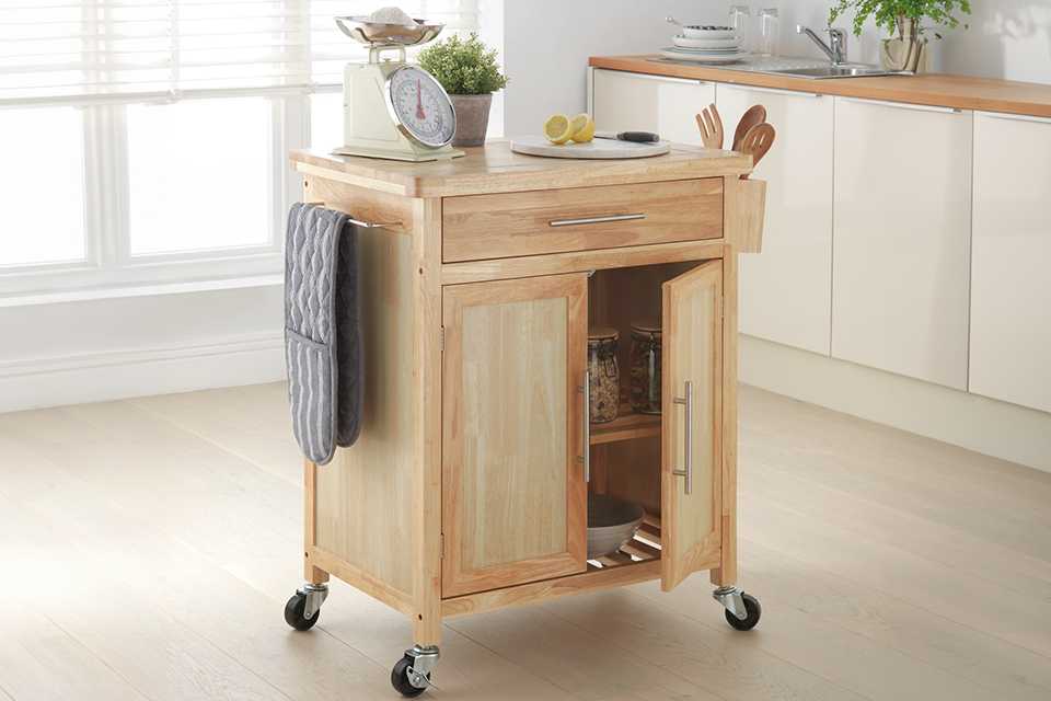 Argos Home Tollerton Wooden Kitchen Trolley.