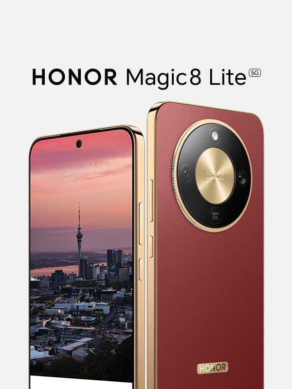 Honor Magic8 Lite. Up to 3 days battery 7500mAh.
