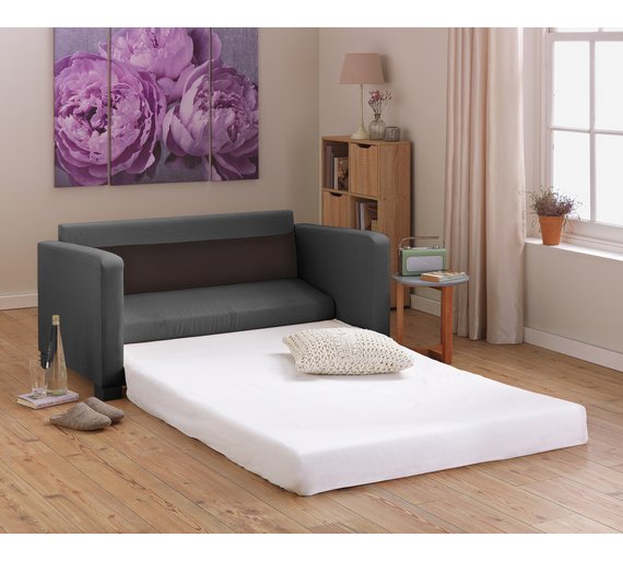 Buy HOME Lucy 2 Seater Fabric Sofa Bed Grey at Argos.co.uk Your
