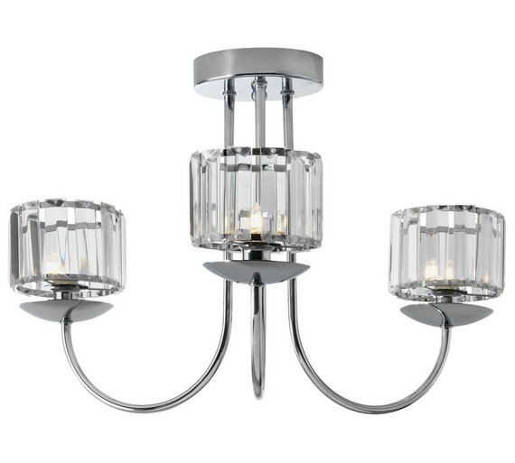 Buy Collection Imogen 3 Light Ceiling Fitting Chrome at Argos.co.uk